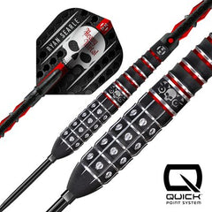 Harrows Ryan Searle QP S3 Steel Tip Darts 90% Tungsten — dart features diagram