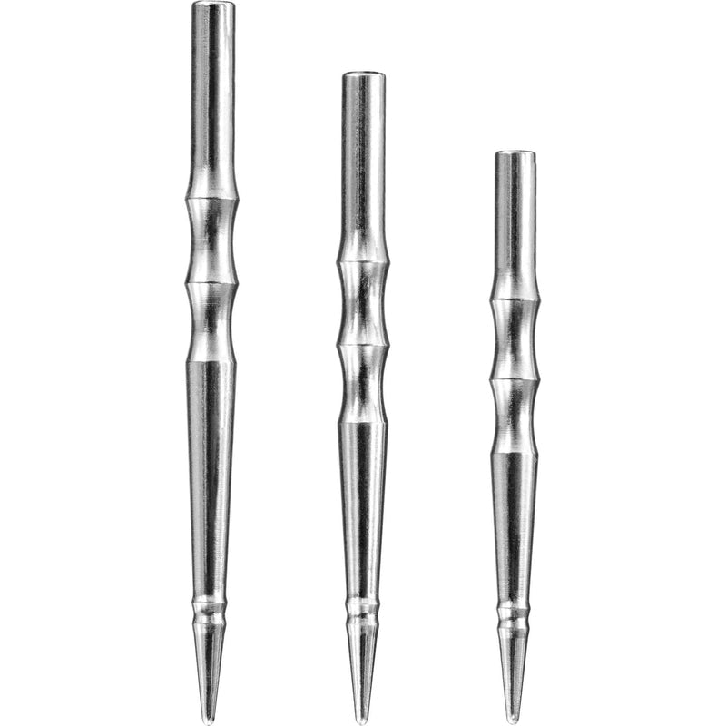 Harrows Sabre Steel Tip Points Silver — silver points in different lengths