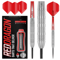 Red Dragon Hell Fire A 80% Tungsten Darts — dart, barrel detail and packaging