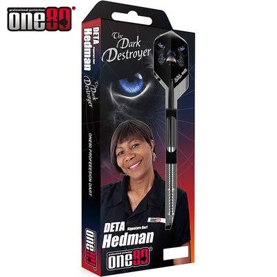 One80 Deta Hedman Steel Tip Darts 90% Tungsten — retail packaging