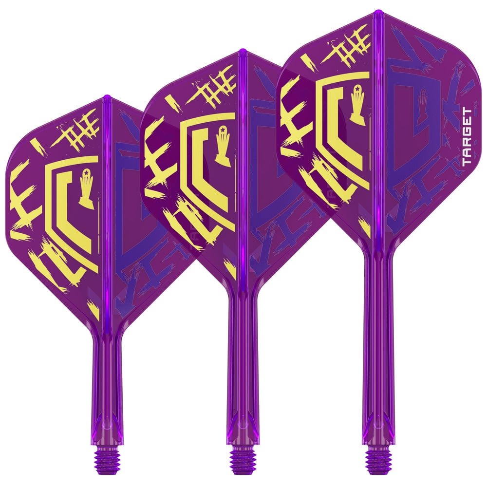 Target K Flex Luke Littler World Champion — three purple flights and shafts