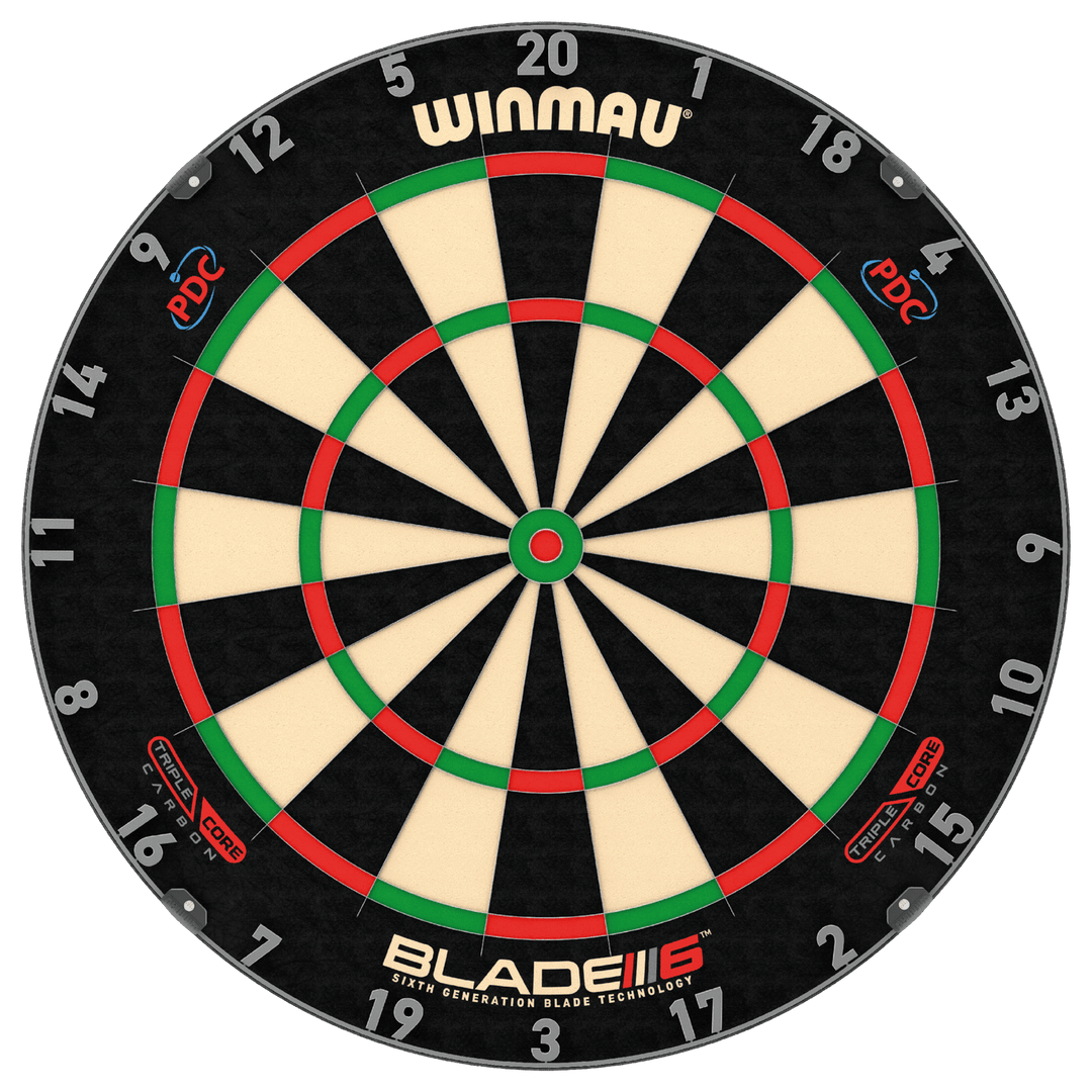 Winmau Blade 6 Triple Core Dartboard — dartboard face