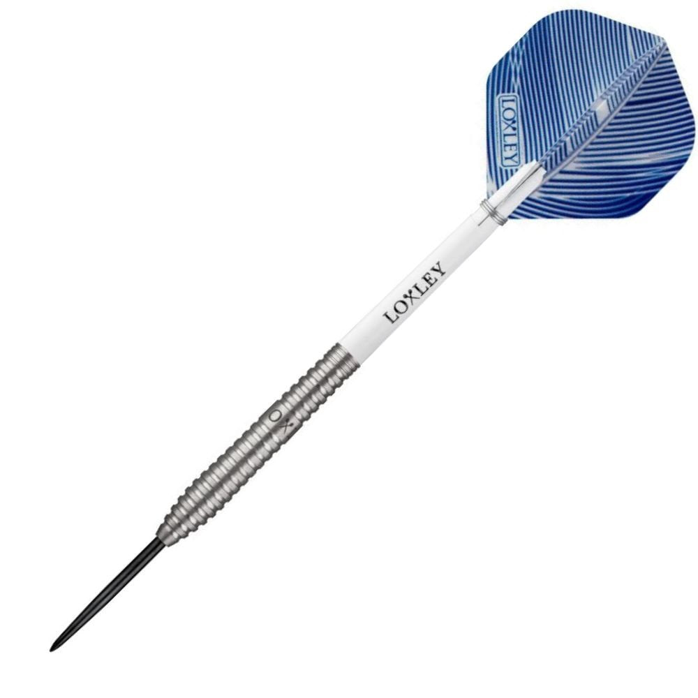 Loxley Featherweight Blue Steel Tip Darts 90% Tungsten — assembled dart