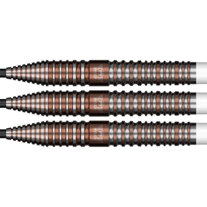 Bulls Max Hopp E5 Steel Tip Darts 90% Tungsten — three dart barrels