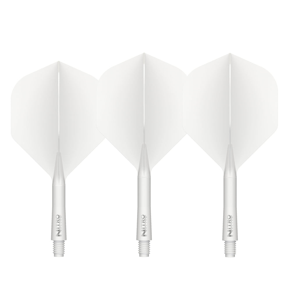 Red Dragon Nitro Flights No.2 — three white flights and shafts