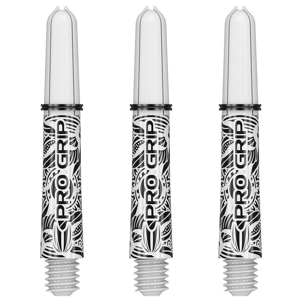 Target Ink Pro Grip Shafts — three clear shafts