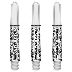 Target Ink Pro Grip Shafts — three clear shafts