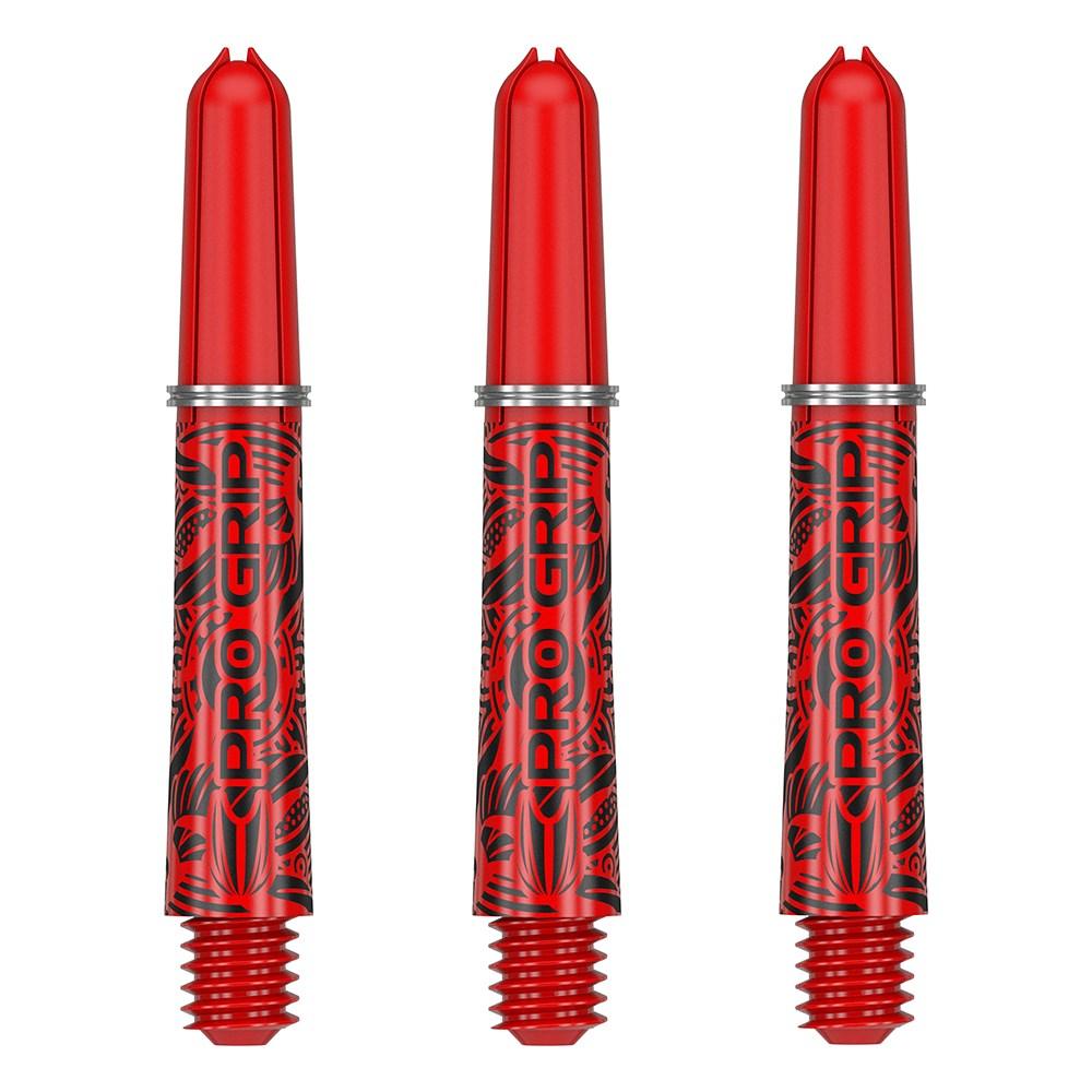 Target Ink Pro Grip Shafts — three red shafts