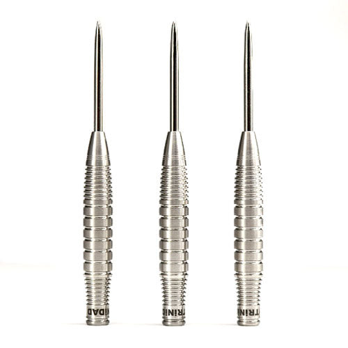Trinidad Jack Steel Tip Darts – 90% Tungsten – manufacturer photograph of three barrels