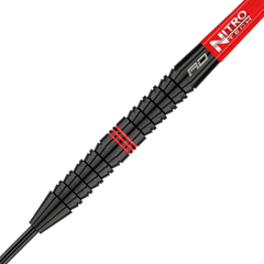 Red Dragon Jamie Lewis 90% Tungsten Darts — barrel and grip close-up