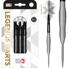 Legend Darts Microgrip Pro Series V32 Steel Tip Darts 90% Tungsten — dart, barrel detail and packaging