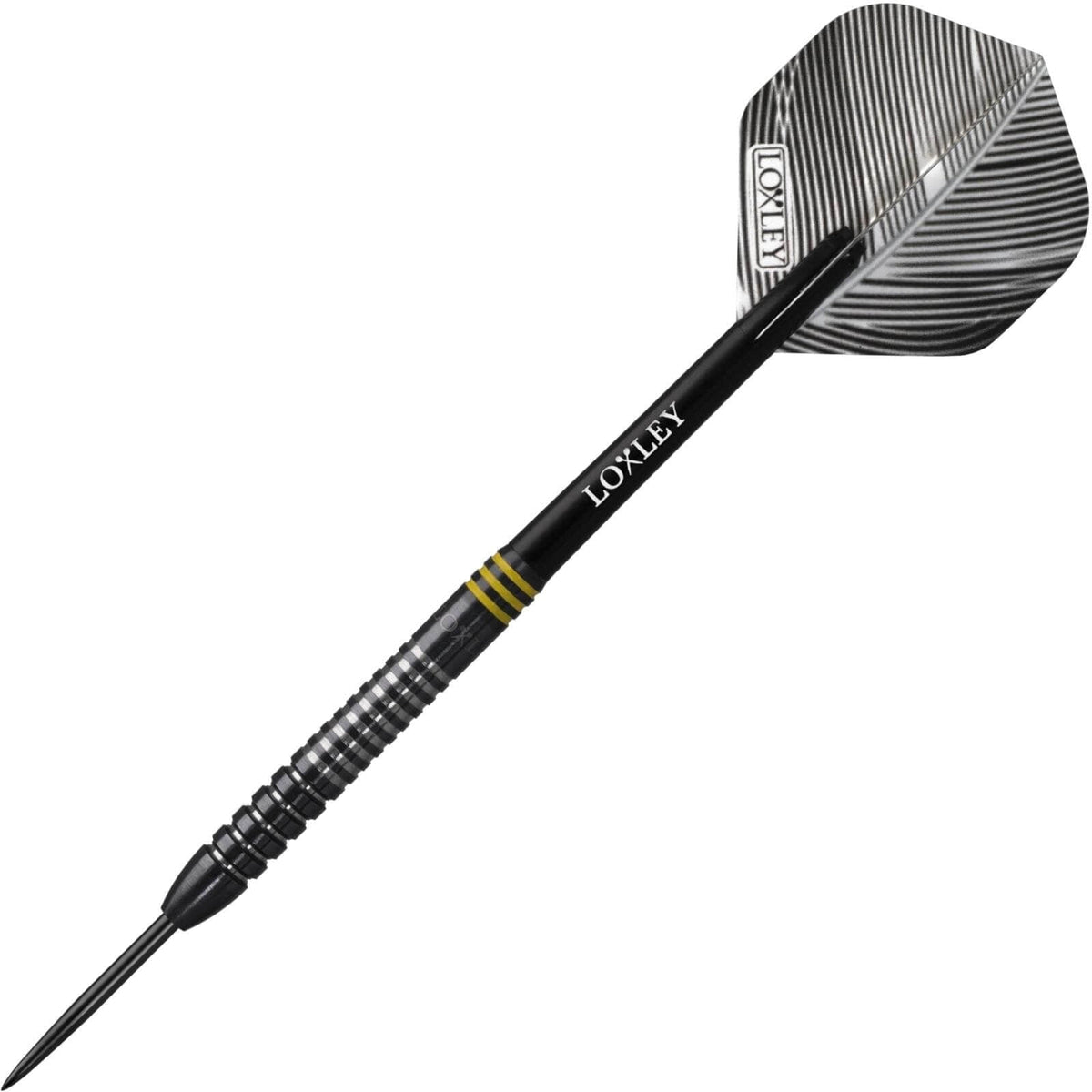 Massacre Steel Tip Darts - 90% Tungsten — three barrel close-ups