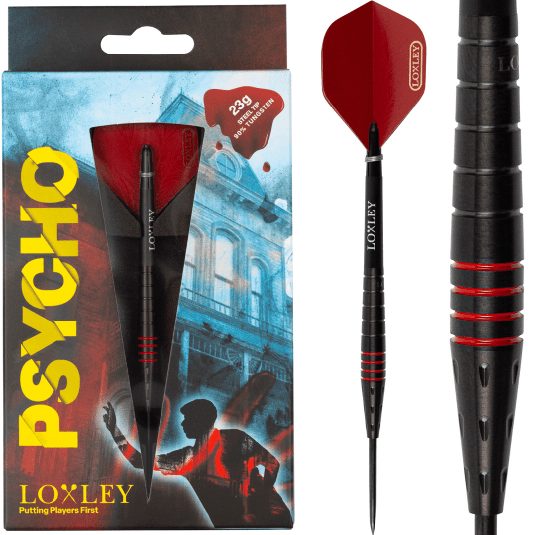 Loxley Psycho Steel Tip Darts - 90% Tungsten 23g