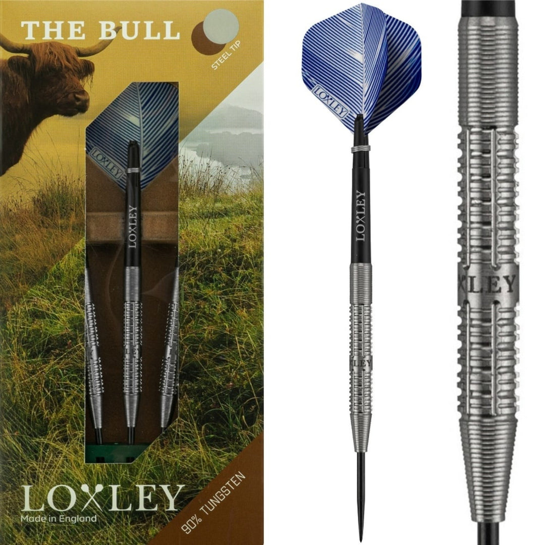 Loxley The Bull Steel Tip Darts - 90% Tungsten 25g