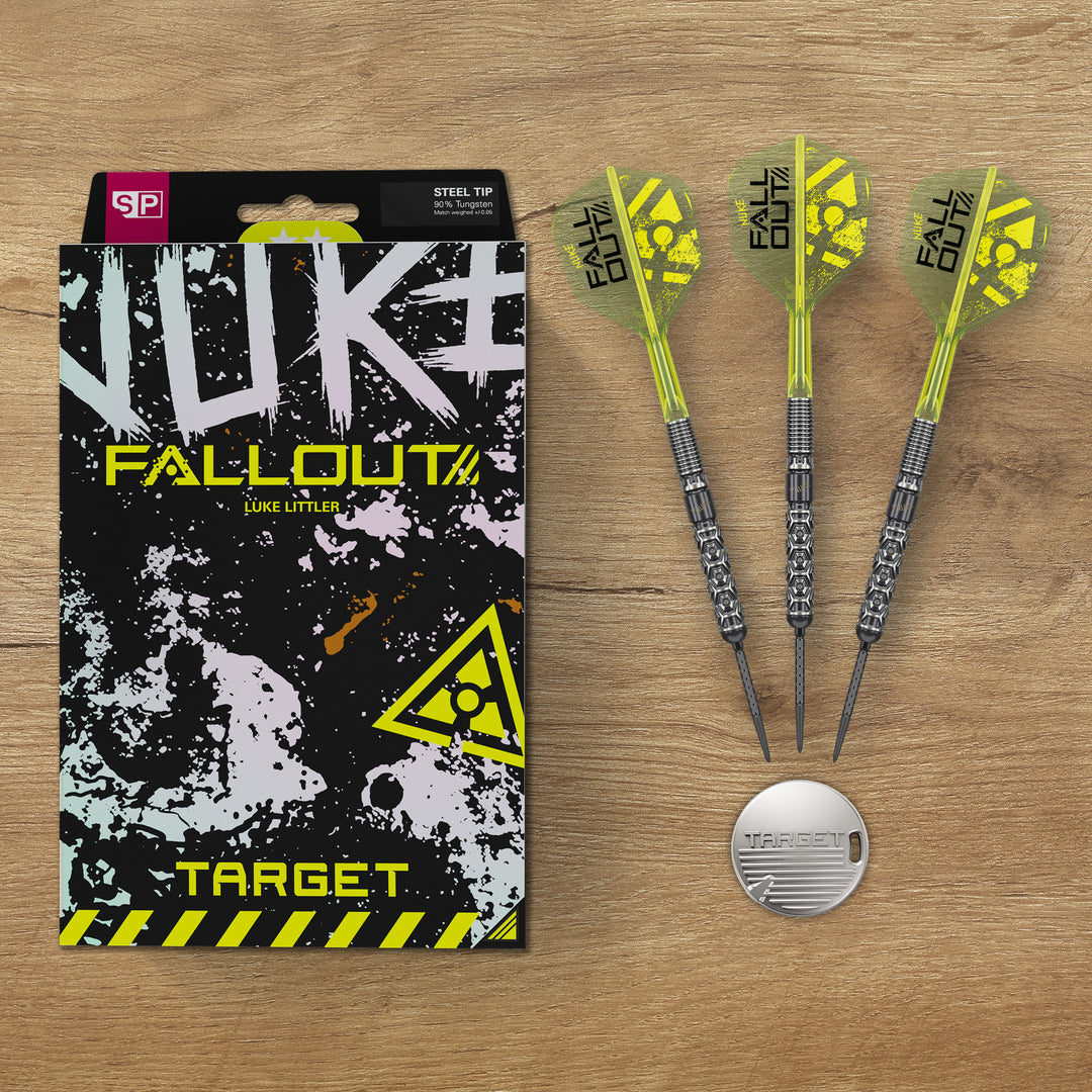 Luke Littler Nuke Fallout Steel Tip Darts - 90% Tungsten – additional product detail