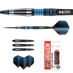 Red Dragon Marlin 90% Tungsten Darts — set contents and packaging