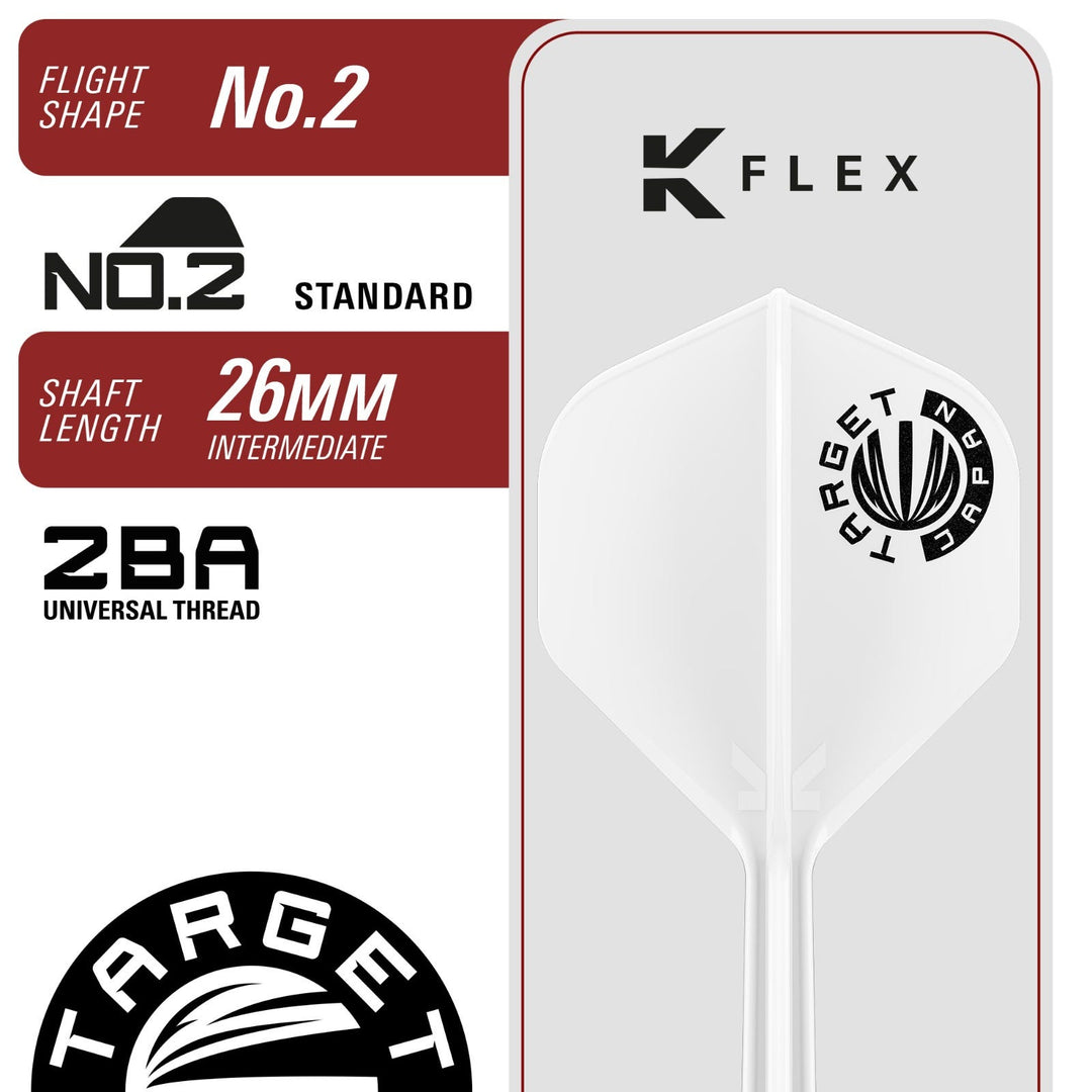 Mayuko Morita Mayo G8 Steel Tip Darts - 90% Tungsten – No.2 K-Flex flight and shaft detail