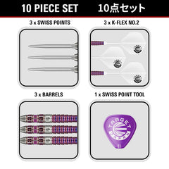 Mayuko Morita Mayo G8 Steel Tip Darts - 90% Tungsten – included darts and accessories