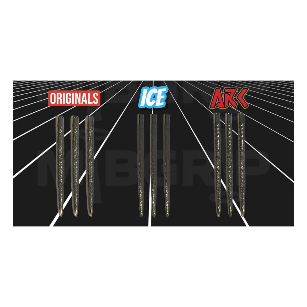 Mibgrip Originals, Ice and ARC steel tip dart point styles