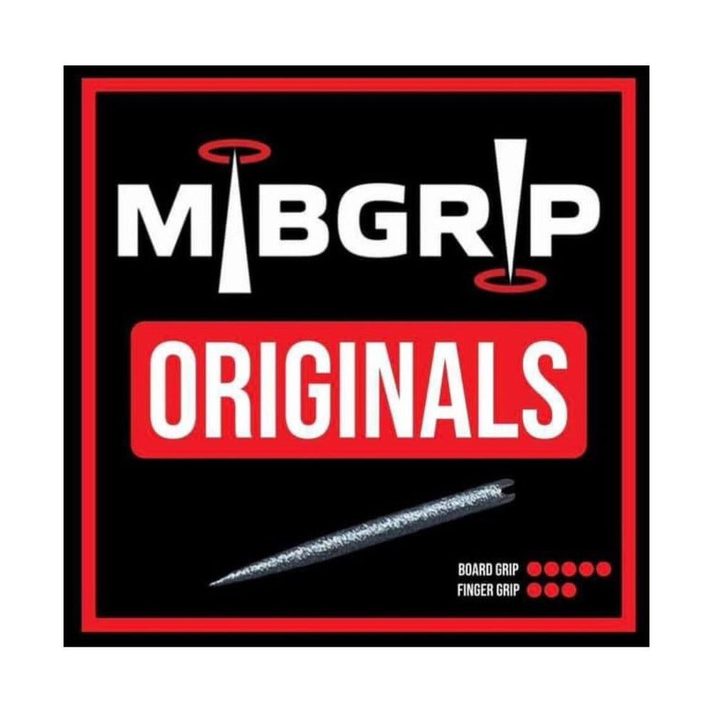 Mibgrip Originals steel tip dart points with board and finger grip rating