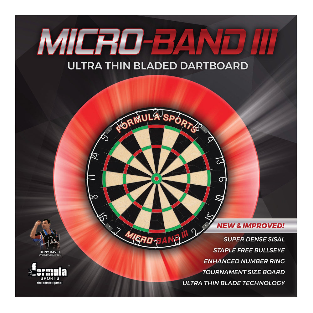 Formula Sports Micro Band Iii Razor Dartboard — retail packaging