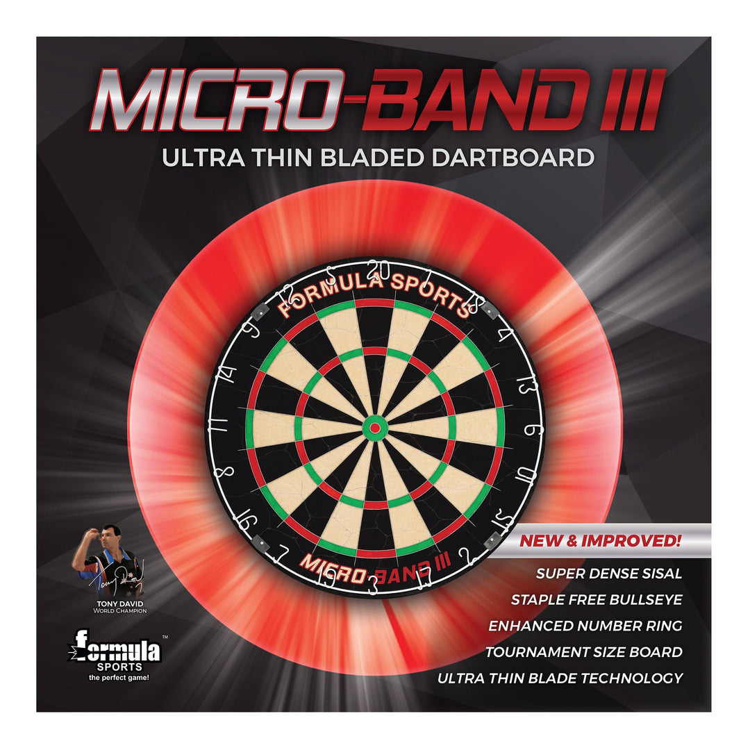 Formula Sports Micro Band Iii Razor Dartboard — retail packaging
