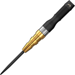 Connor Scutt Black & Gold Steel Tip Darts – black and gold barrel close-up