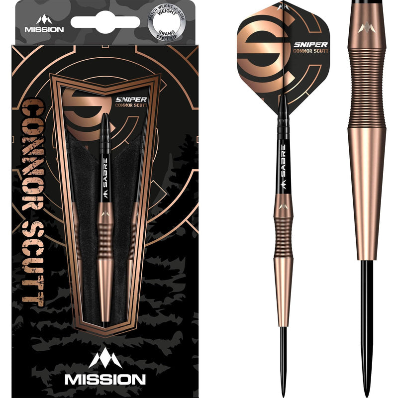 Connor Scutt V2 Bronze Pvd Steel Tip Darts - 90% Tungsten from On Point Darts