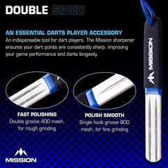Mission Diamond Point Sharpener Blue / Large — point sharpener features