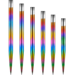 Mission Glide Spare Points — rainbow-finish points in different lengths