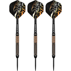 Mission Horus Steel Tip Darts 97.5% Tungsten — three assembled darts