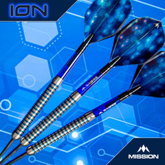 Mission ION Steel Tip Darts 95% Tungsten — two assembled darts