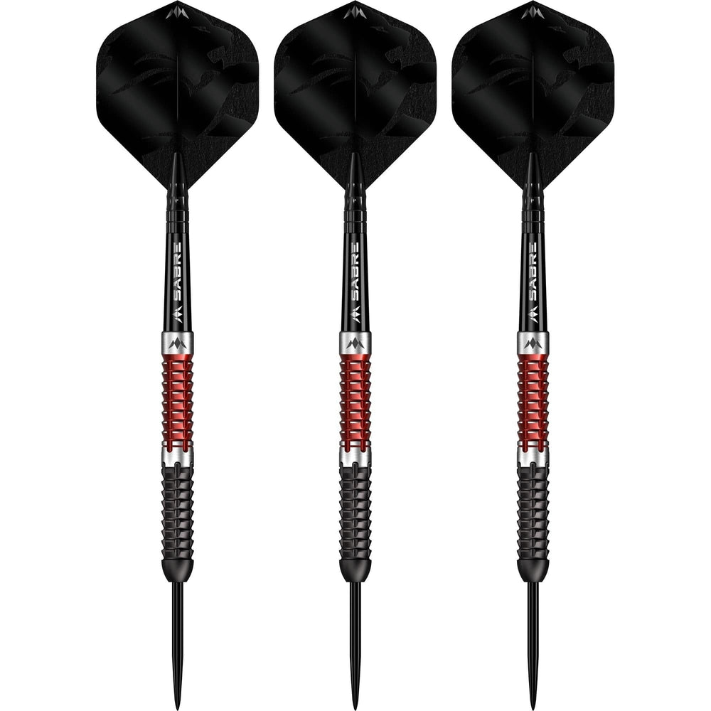 Mission Llew Bevan Steel Tip Darts 90% Tungsten — three assembled darts
