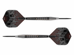 Mission Makara M2 Steel Tip Darts 90% Tungsten — two assembled darts