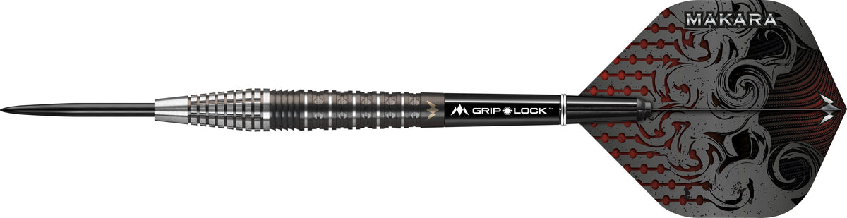 Makara M2 Steel Tip Darts - 90% Tungsten — three barrel close-ups