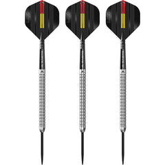 Mission Mike De Decker Steel Tip Darts 95% Tungsten — three assembled darts