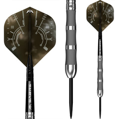 Mission Saturn Fenrir Steel Tip Darts 90% Tungsten — dart, barrels and grip detail