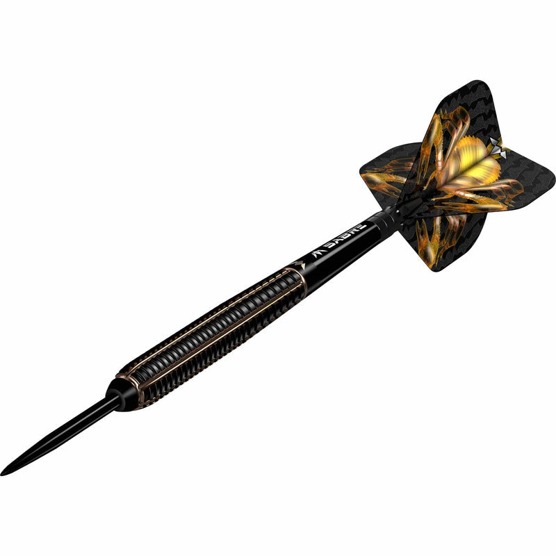 Scorpion Steel Tip Darts – assembled black and gold dart
