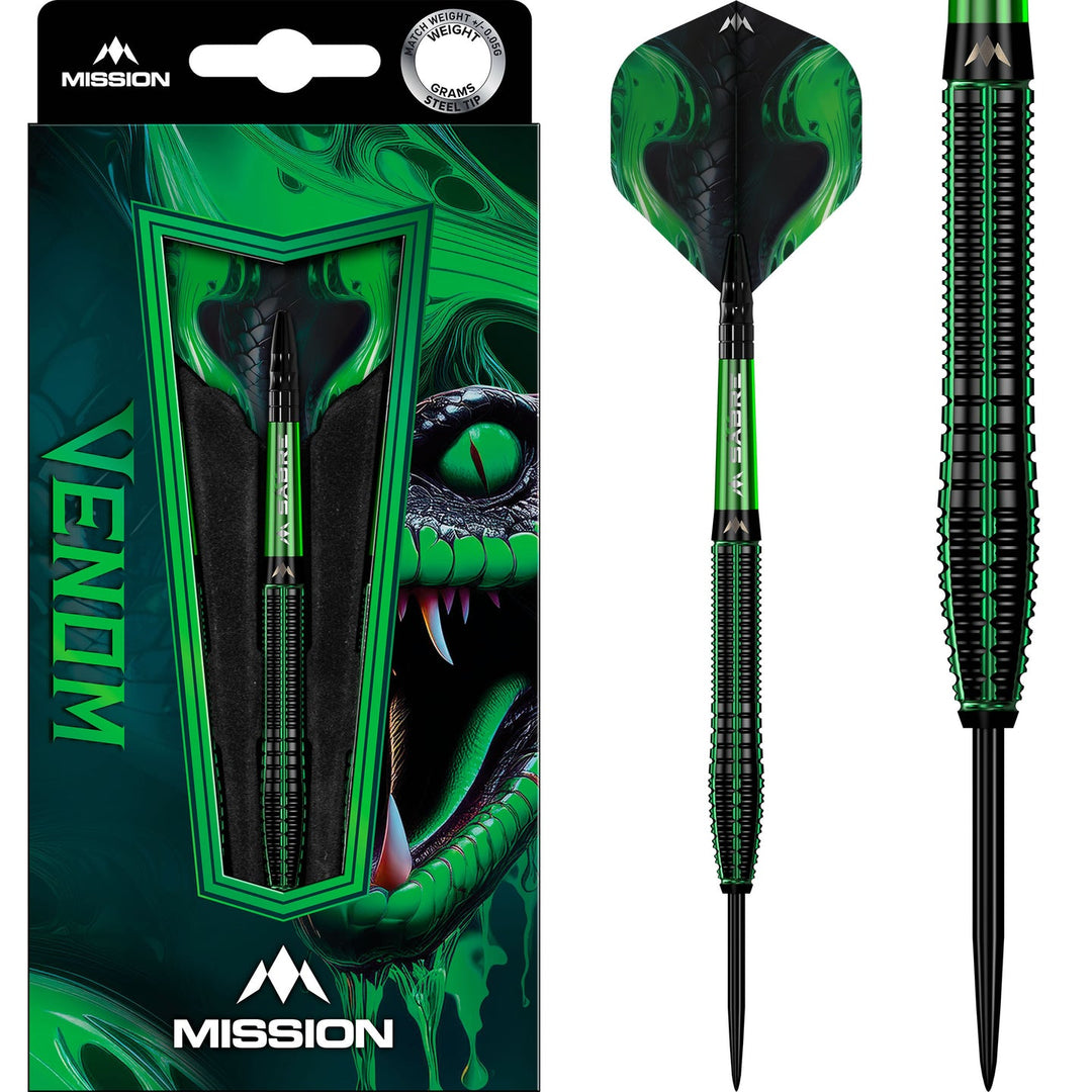 Venom Steel Tip Darts - 90% Tungsten from On Point Darts