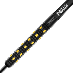 Red Dragon Nirvana Steel Tip Darts 90% Tungsten — barrel and grip close-up