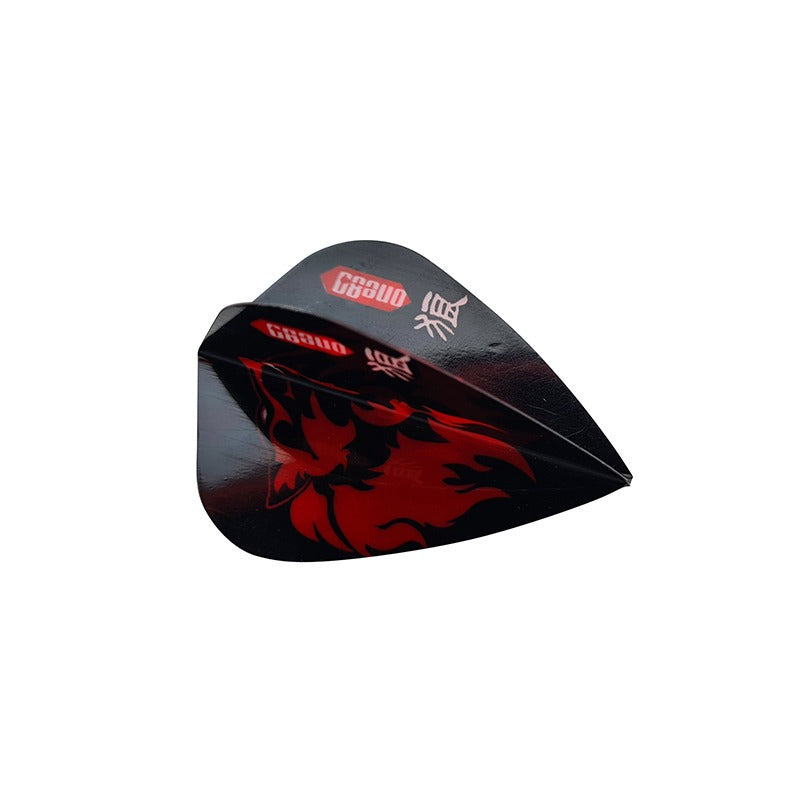 One80 Animal Kingdom black red wolf kite flight – folded side view