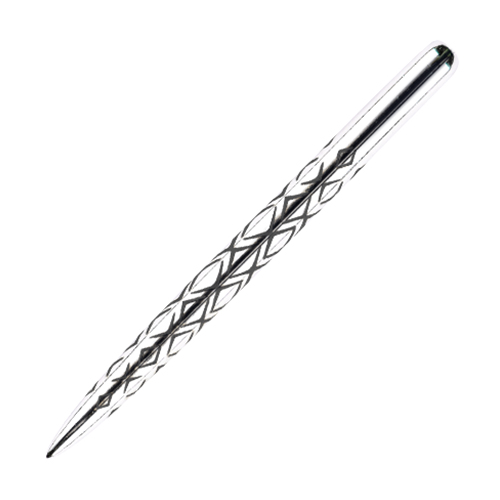 One80 Aztech Dart Points Black / Silver — silver point close-up