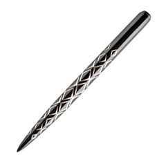 One80 Aztech Dart Points Black / Silver — black point close-up