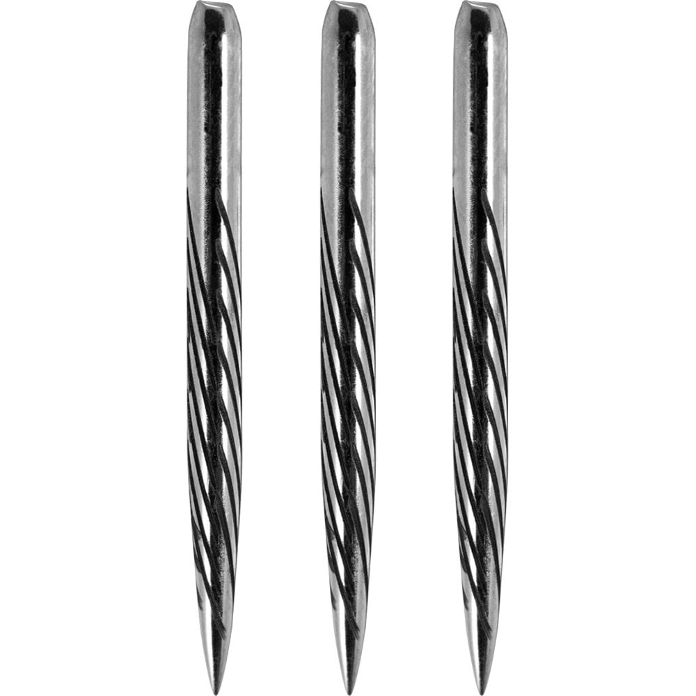 One80 Aztech style C silver spiral dart points