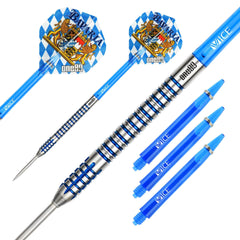 One80 Bavaria Ultra 01 Steel Tip Darts 90% Tungsten — set contents and packaging