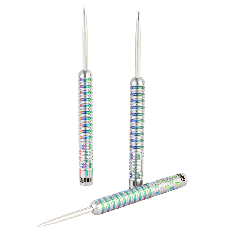 One80 Chameleon Allira Steel Tip Darts 90% Tungsten — three dart barrels