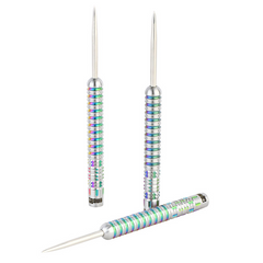 One80 Chameleon Allira Steel Tip Darts 90% Tungsten — three dart barrels