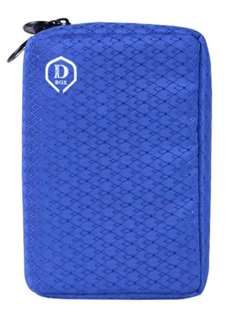 One80 Double Dart Box — closed blue case