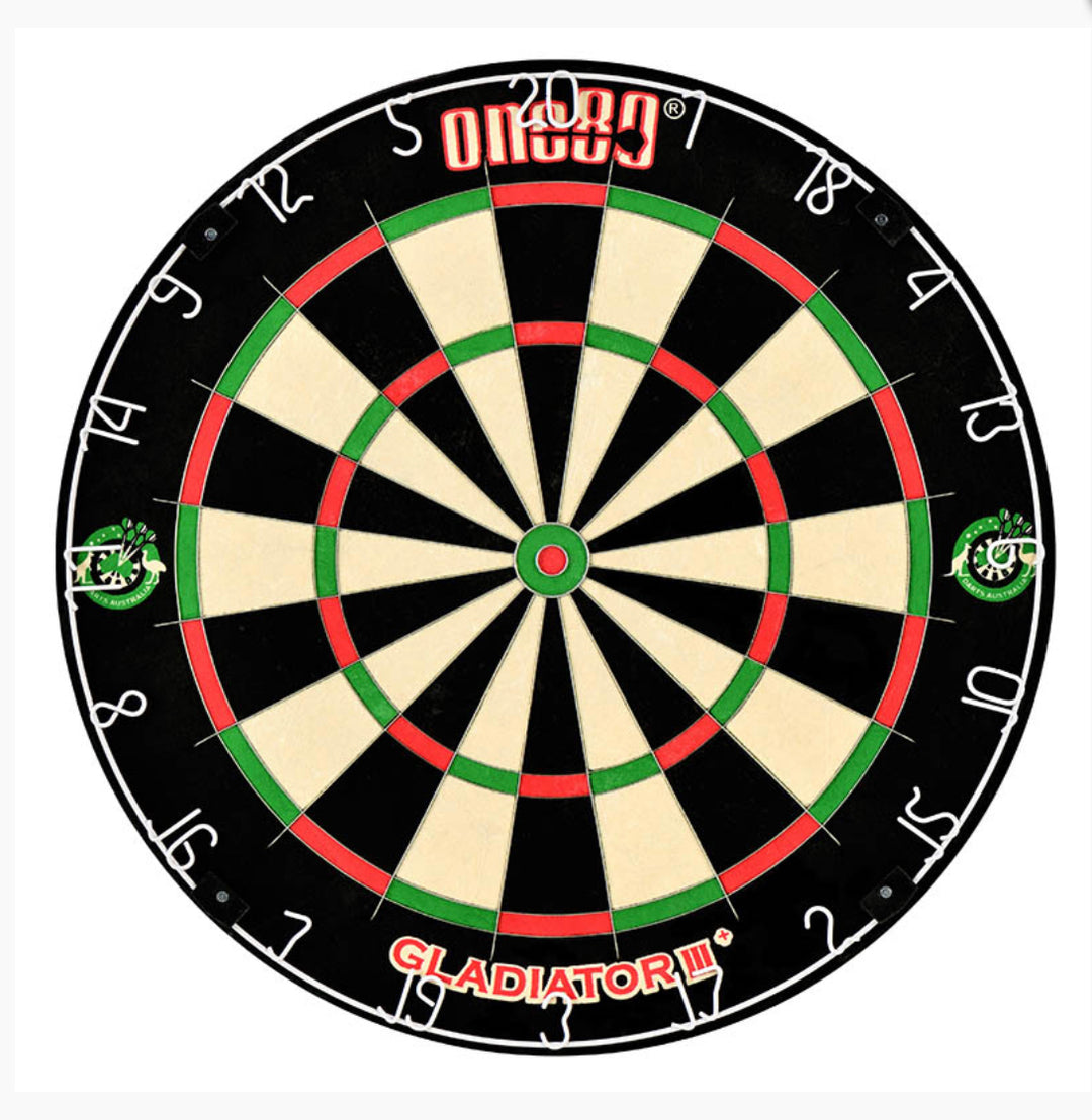 One80 Gladiator 3 Dartboard — dartboard face