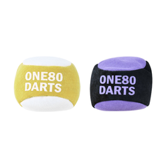 One80 Grip Ball in the two offered colour designs, Yellow and Purple; one ball of each colour shown on white. Colour options sold separately; each includes the listed carry case.